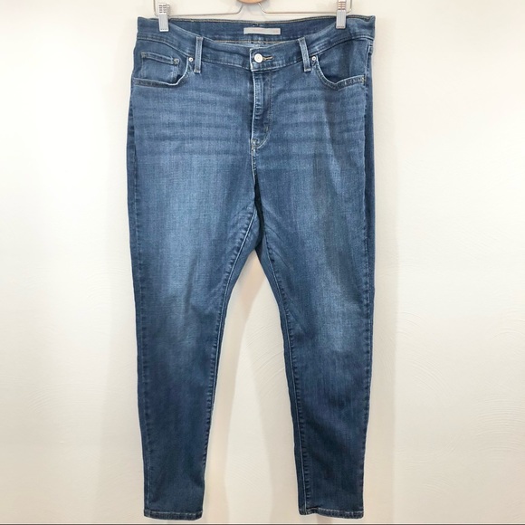 Levi's Denim - LEVI’S 711 Skinny Blue Denim Skinny Jean 16W